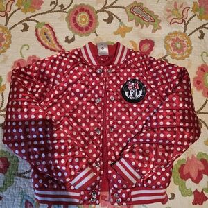 Disney Red and White Polka Dot Jacket